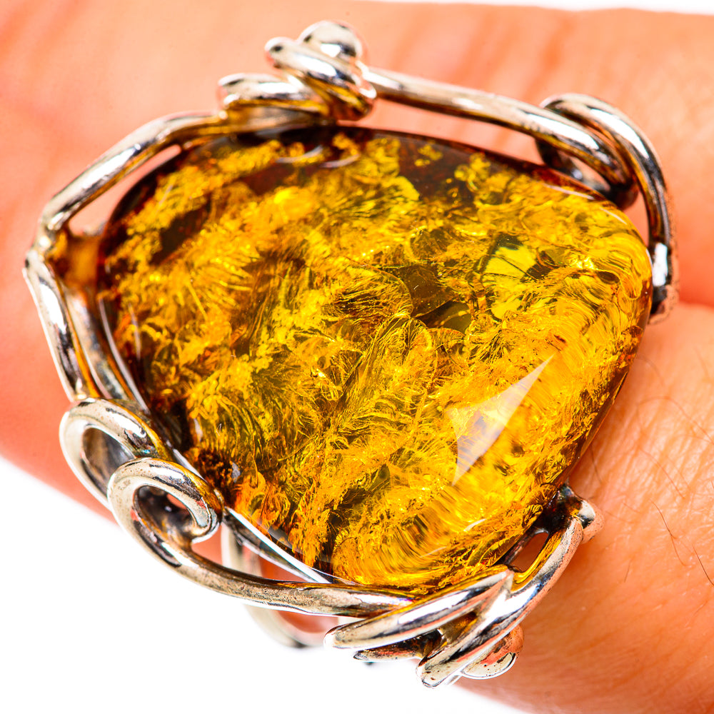 Baltic Amber Rings handcrafted by Anasilvercos - RING125709