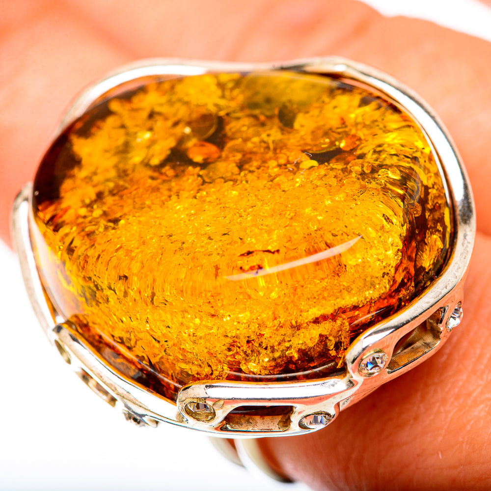 Baltic Amber Rings handcrafted by Anasilvercos - RING125710