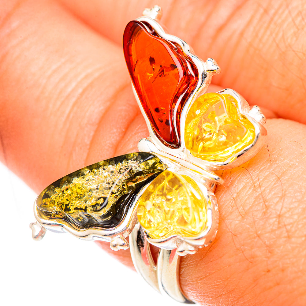 Baltic Amber Rings handcrafted by Anasilvercos - RING125713