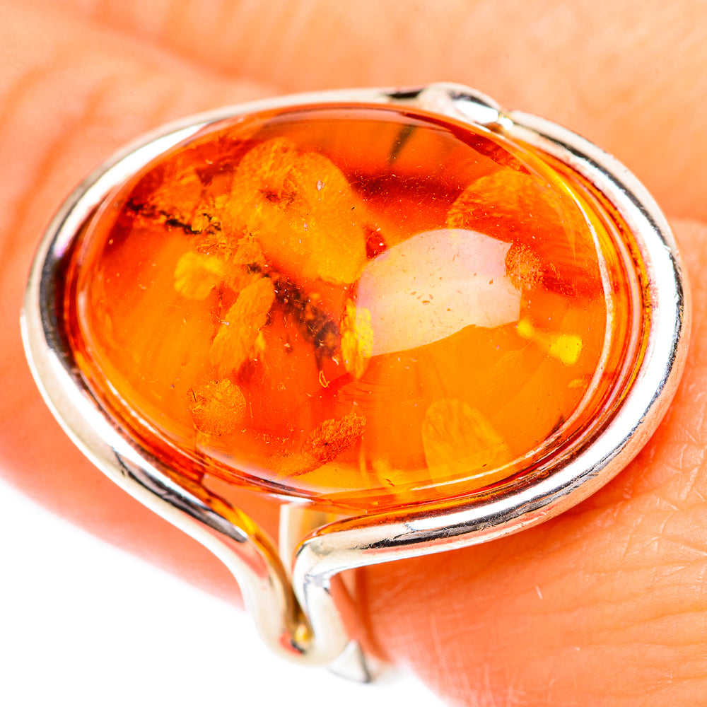 Baltic Amber Rings handcrafted by Anasilvercos - RING125714