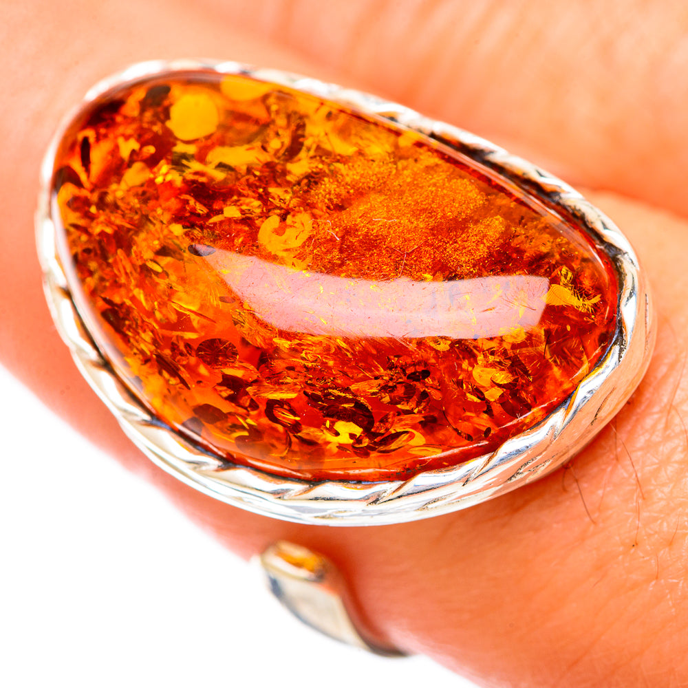 Baltic Amber Rings handcrafted by Anasilvercos - RING125720