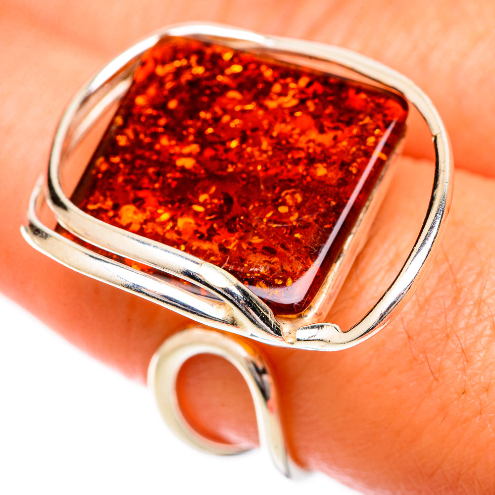 Baltic Amber Rings handcrafted by Anasilvercos - RING125721