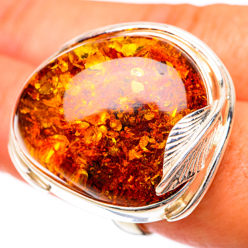 Baltic Amber Rings handcrafted by Anasilvercos - RING125722