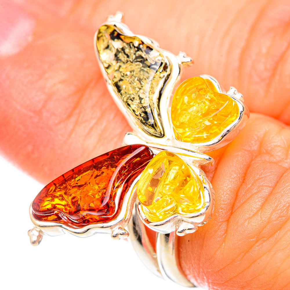 Baltic Amber Rings handcrafted by Anasilvercos - RING125725