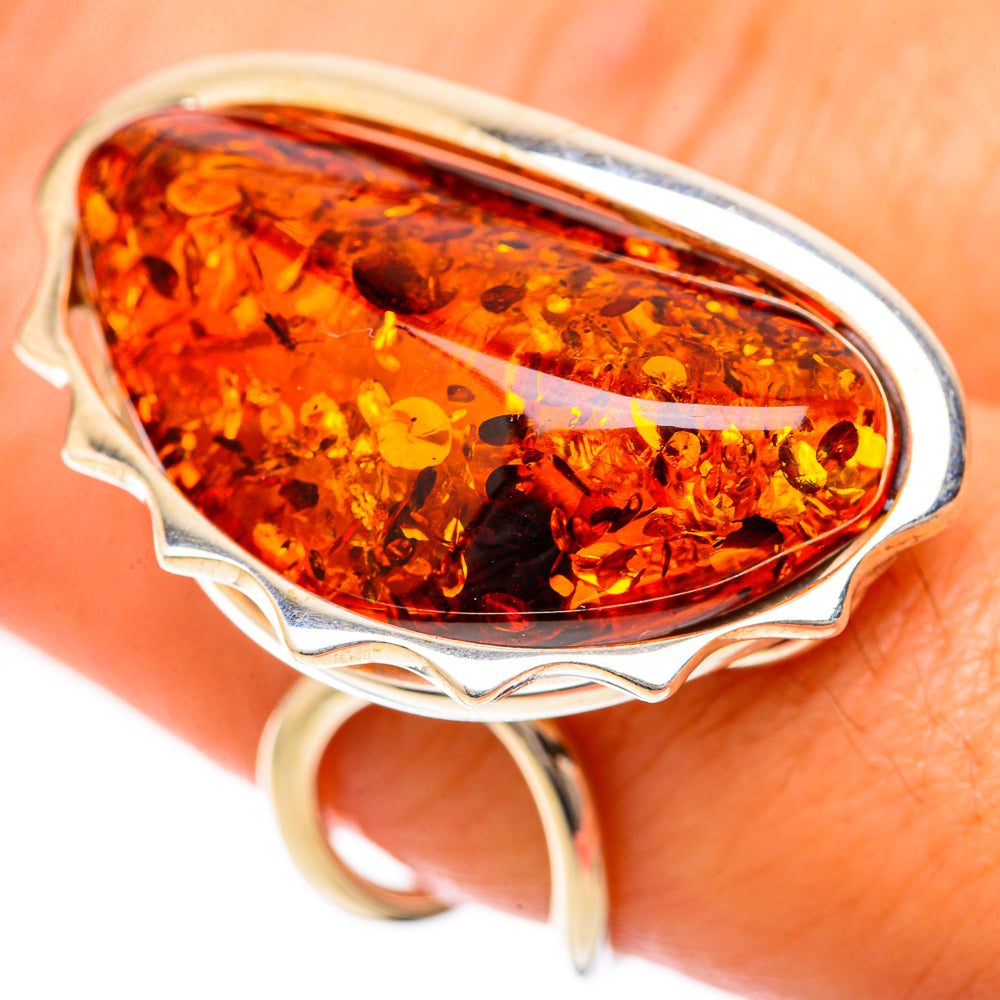 Baltic Amber Rings handcrafted by Anasilvercos - RING125727