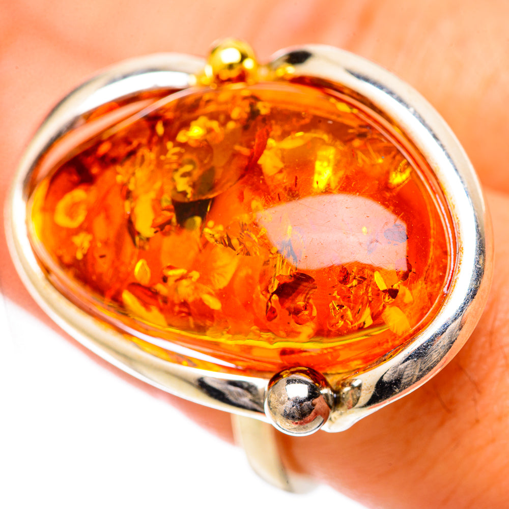 Baltic Amber Rings handcrafted by Anasilvercos - RING125728