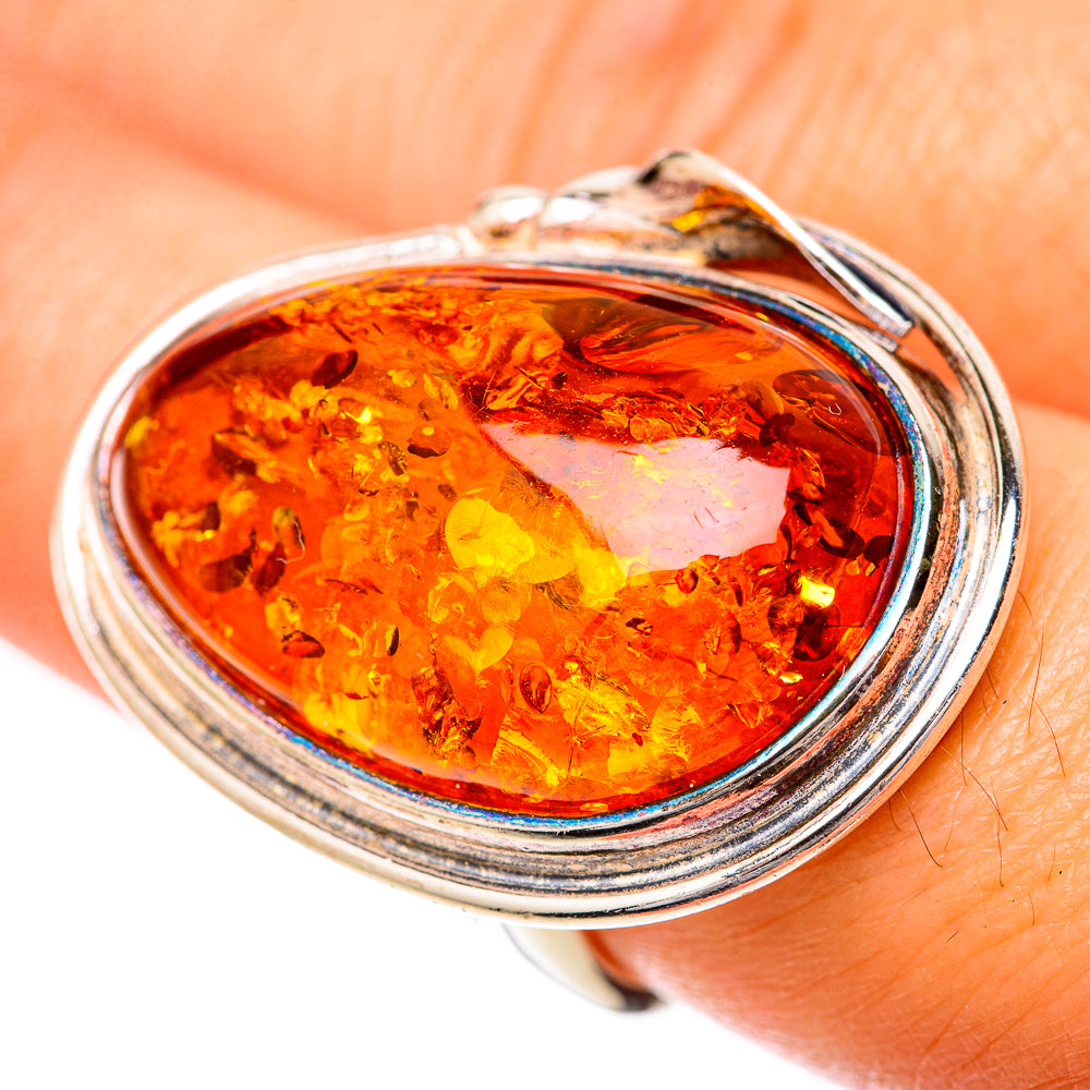Baltic Amber Rings handcrafted by Anasilvercos - RING125730