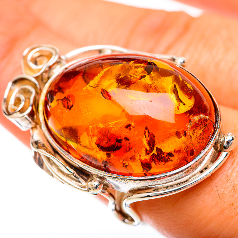 Baltic Amber Rings handcrafted by Anasilvercos - RING125731