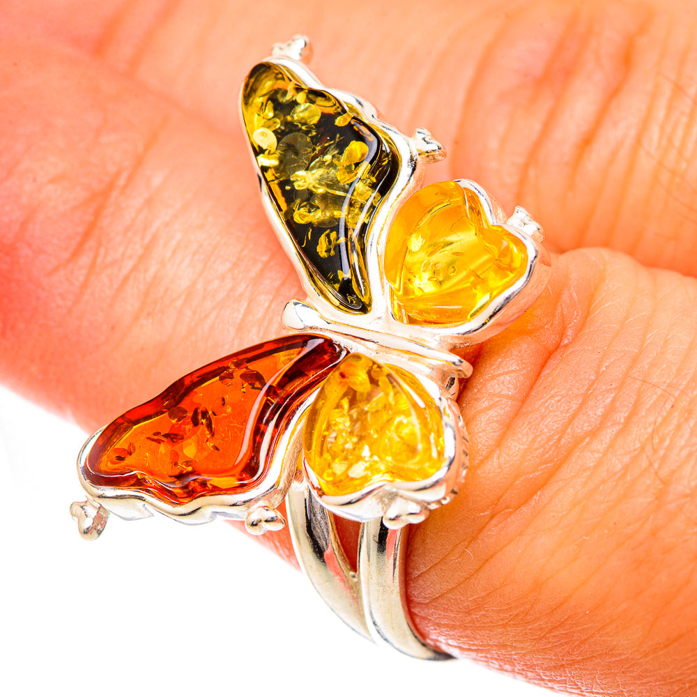 Baltic Amber Rings handcrafted by Anasilvercos - RING125736