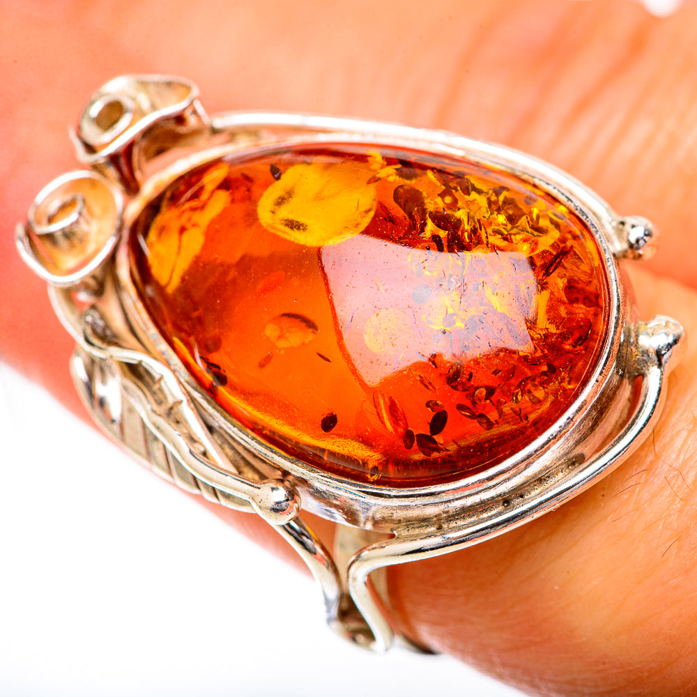 Baltic Amber Rings handcrafted by Anasilvercos - RING125739