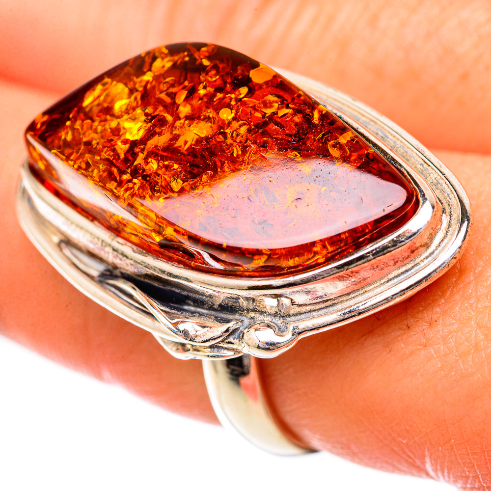 Baltic Amber Rings handcrafted by Anasilvercos - RING125741