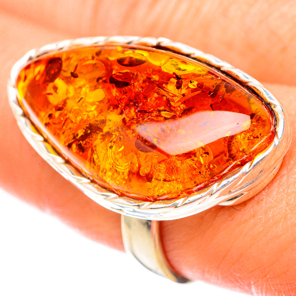 Baltic Amber Rings handcrafted by Anasilvercos - RING125742