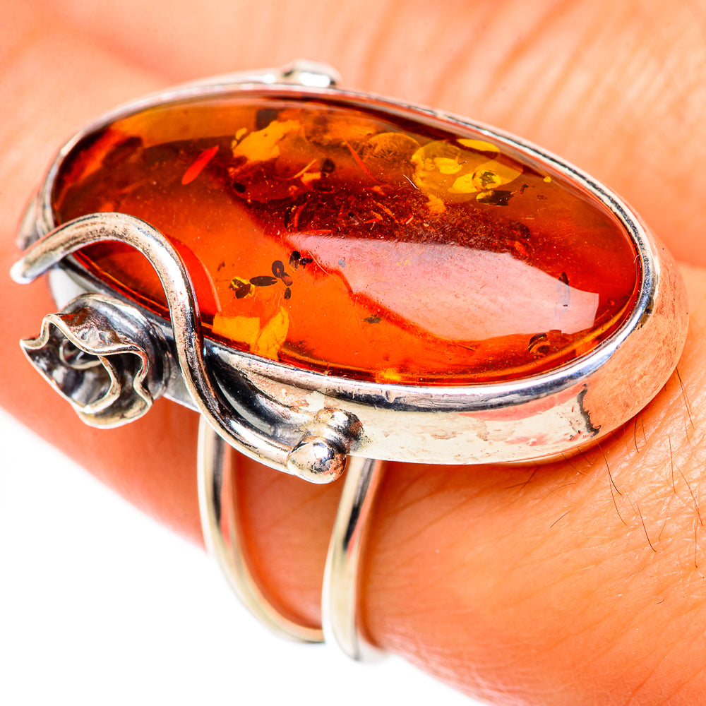 Baltic Amber Rings handcrafted by Anasilvercos - RING125743