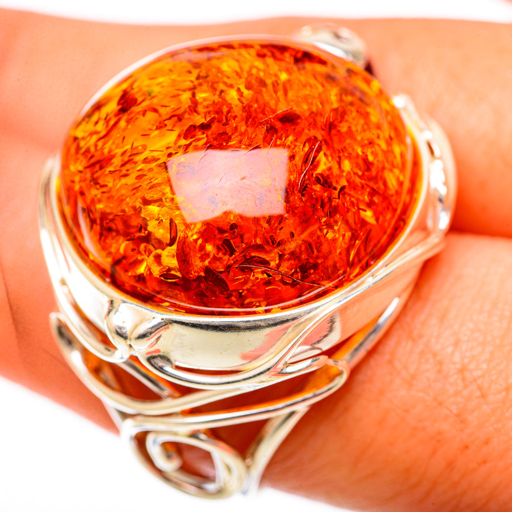 Baltic Amber Rings handcrafted by Anasilvercos - RING125746