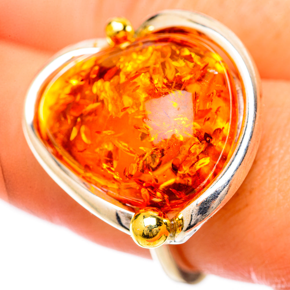 Baltic Amber Rings handcrafted by Anasilvercos - RING125752