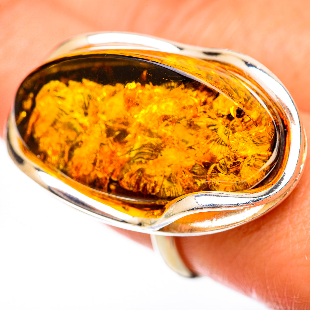 Baltic Amber Rings handcrafted by Anasilvercos - RING125753