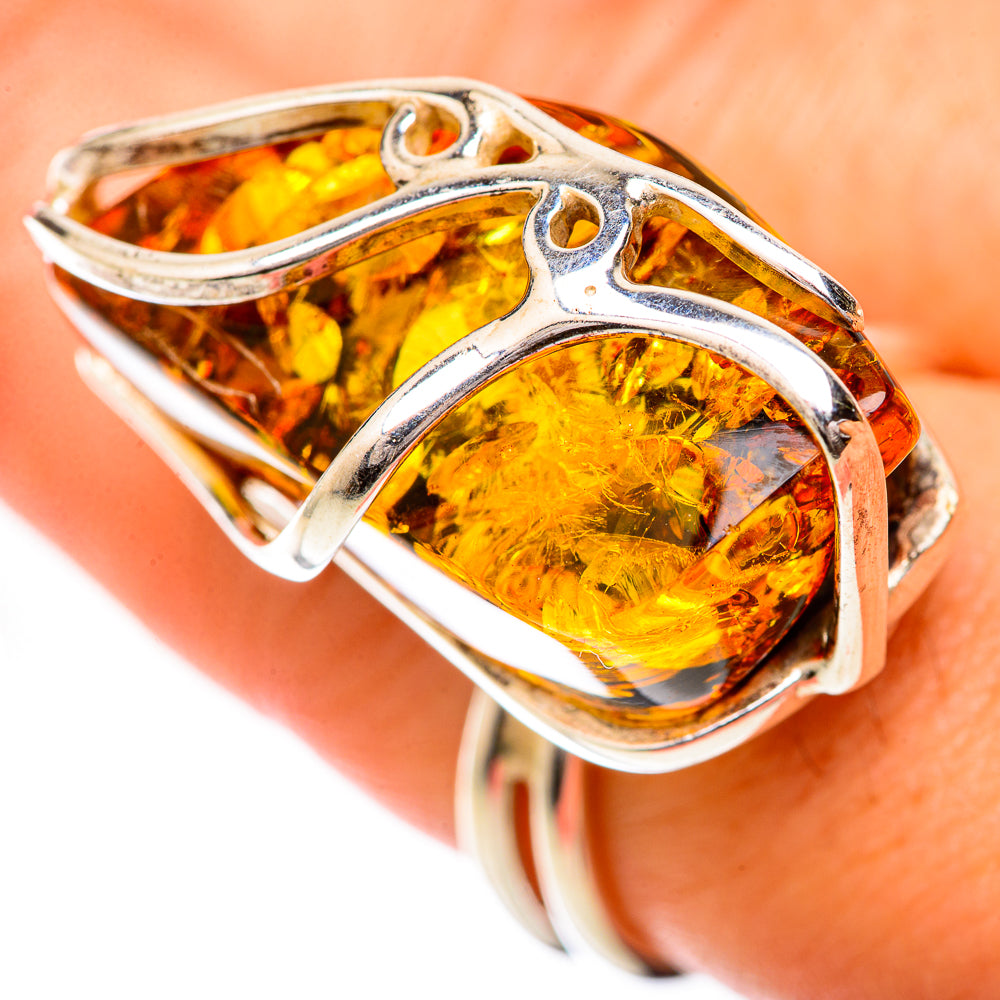 Baltic Amber Rings handcrafted by Anasilvercos - RING125755