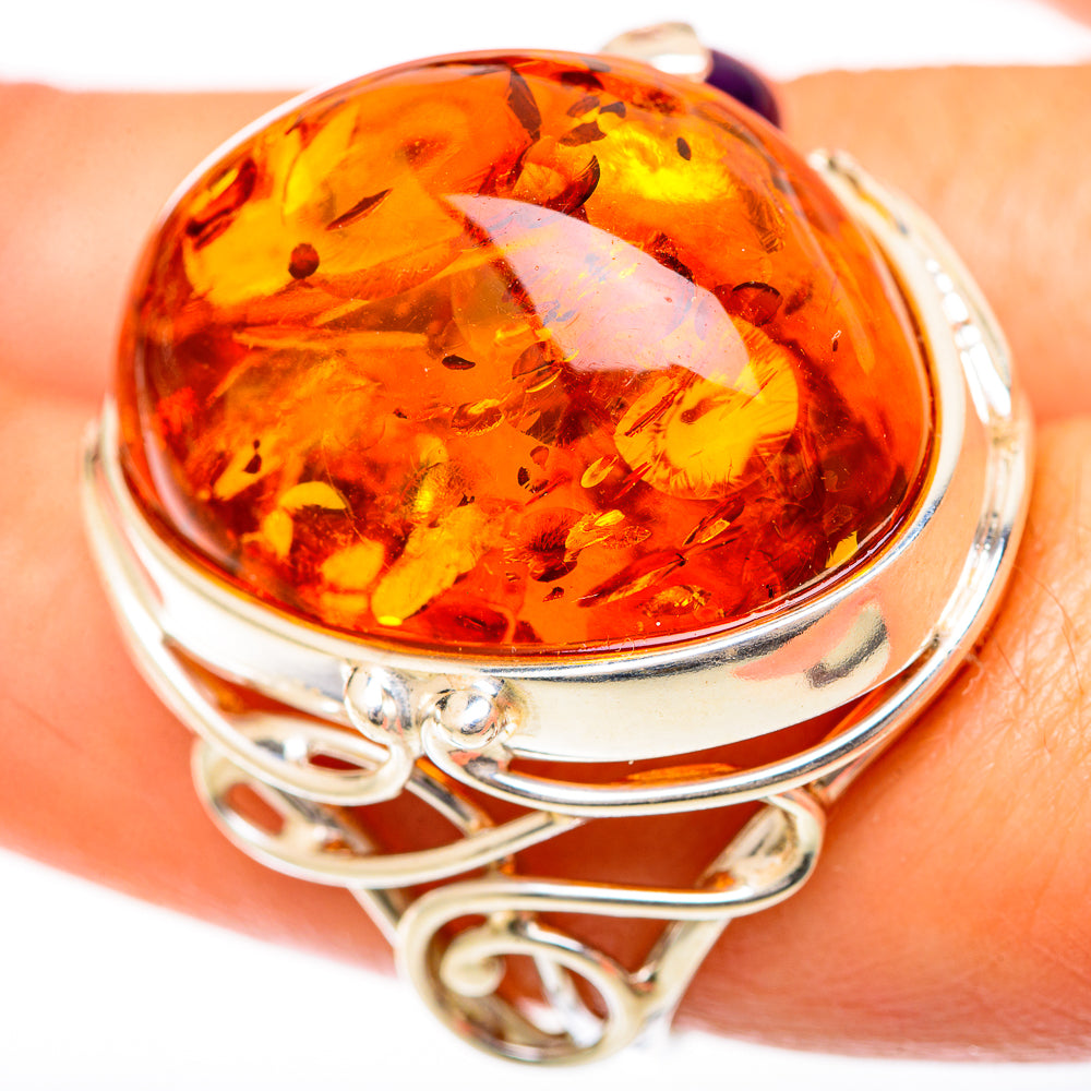 Baltic Amber Rings handcrafted by Anasilvercos - RING125756