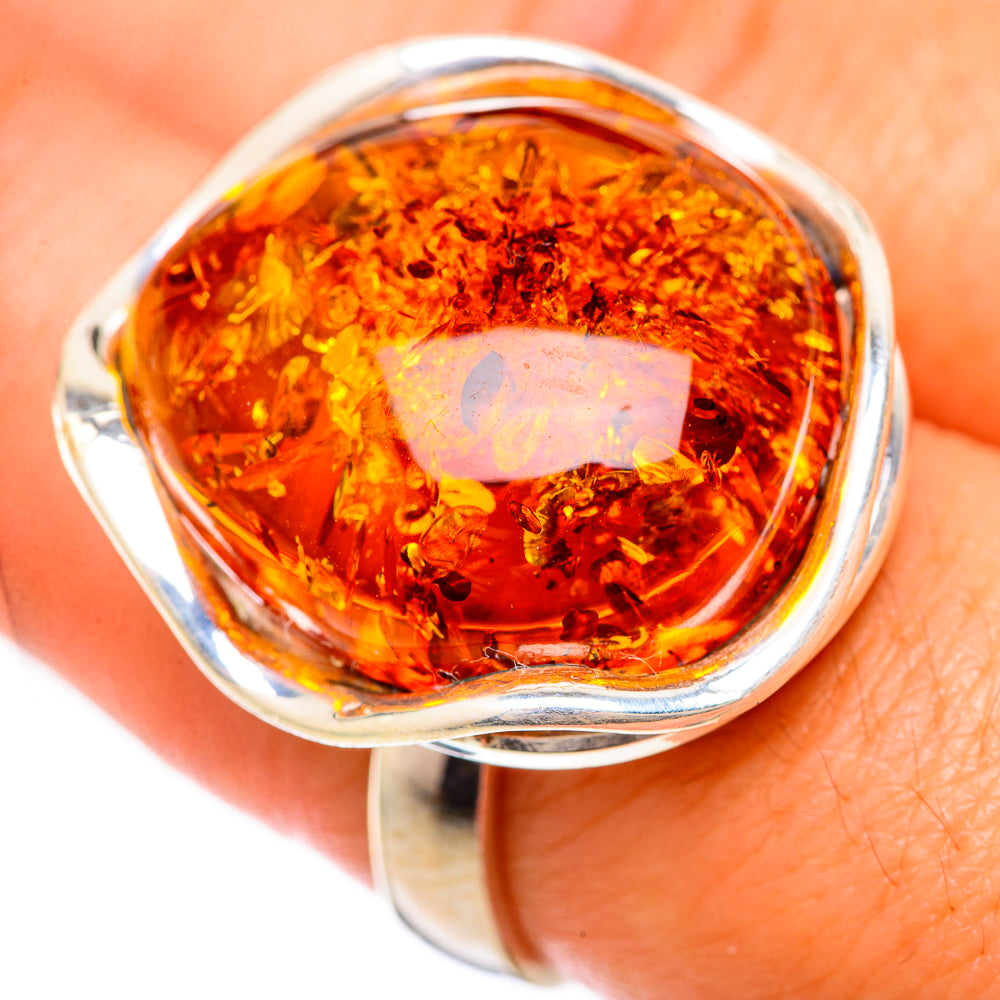 Baltic Amber Rings handcrafted by Anasilvercos - RING125757