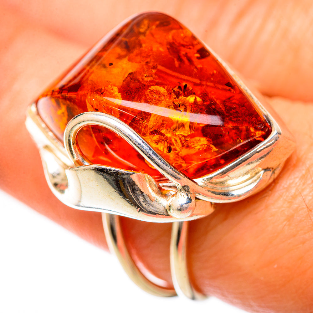 Baltic Amber Rings handcrafted by Anasilvercos - RING125759