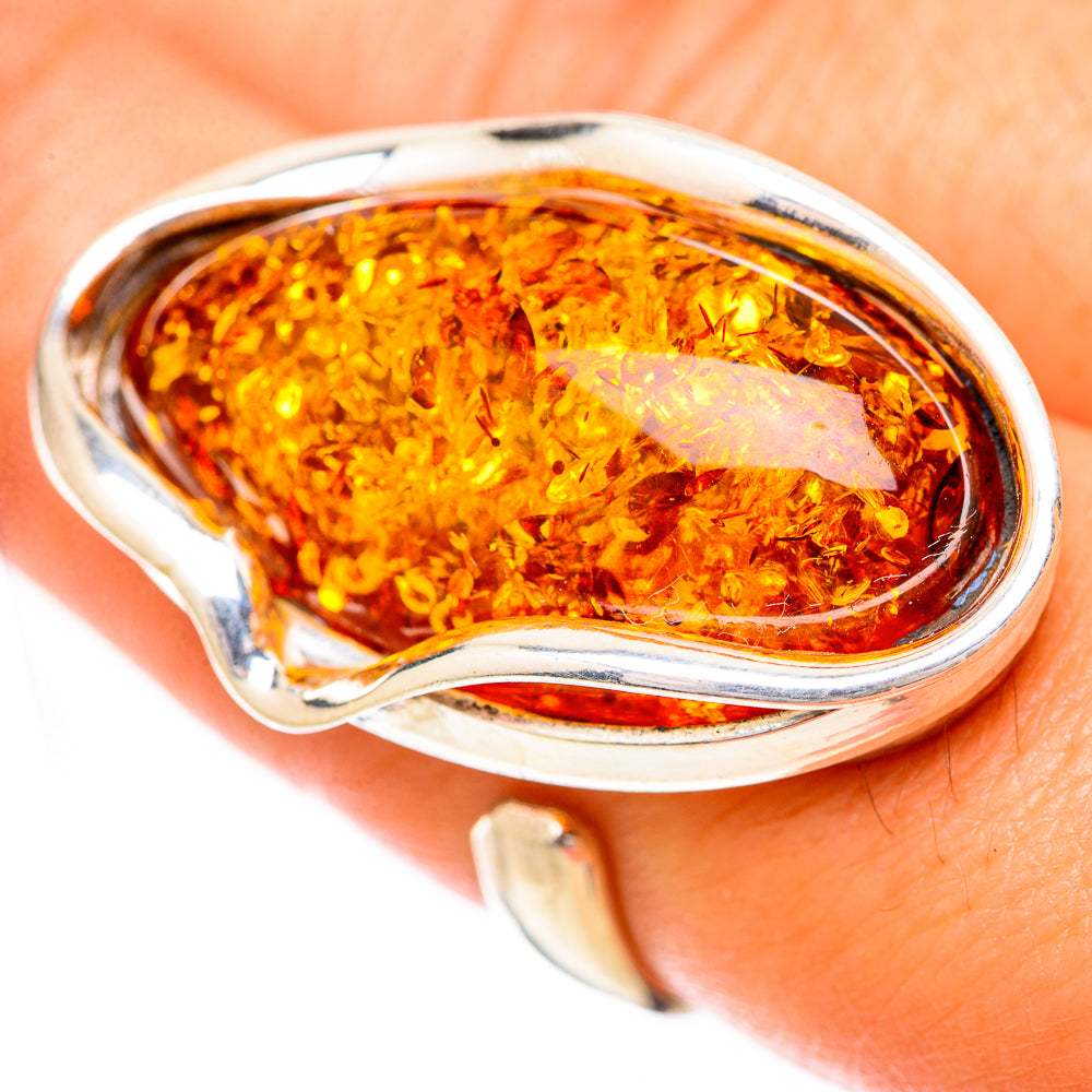 Baltic Amber Rings handcrafted by Anasilvercos - RING125761