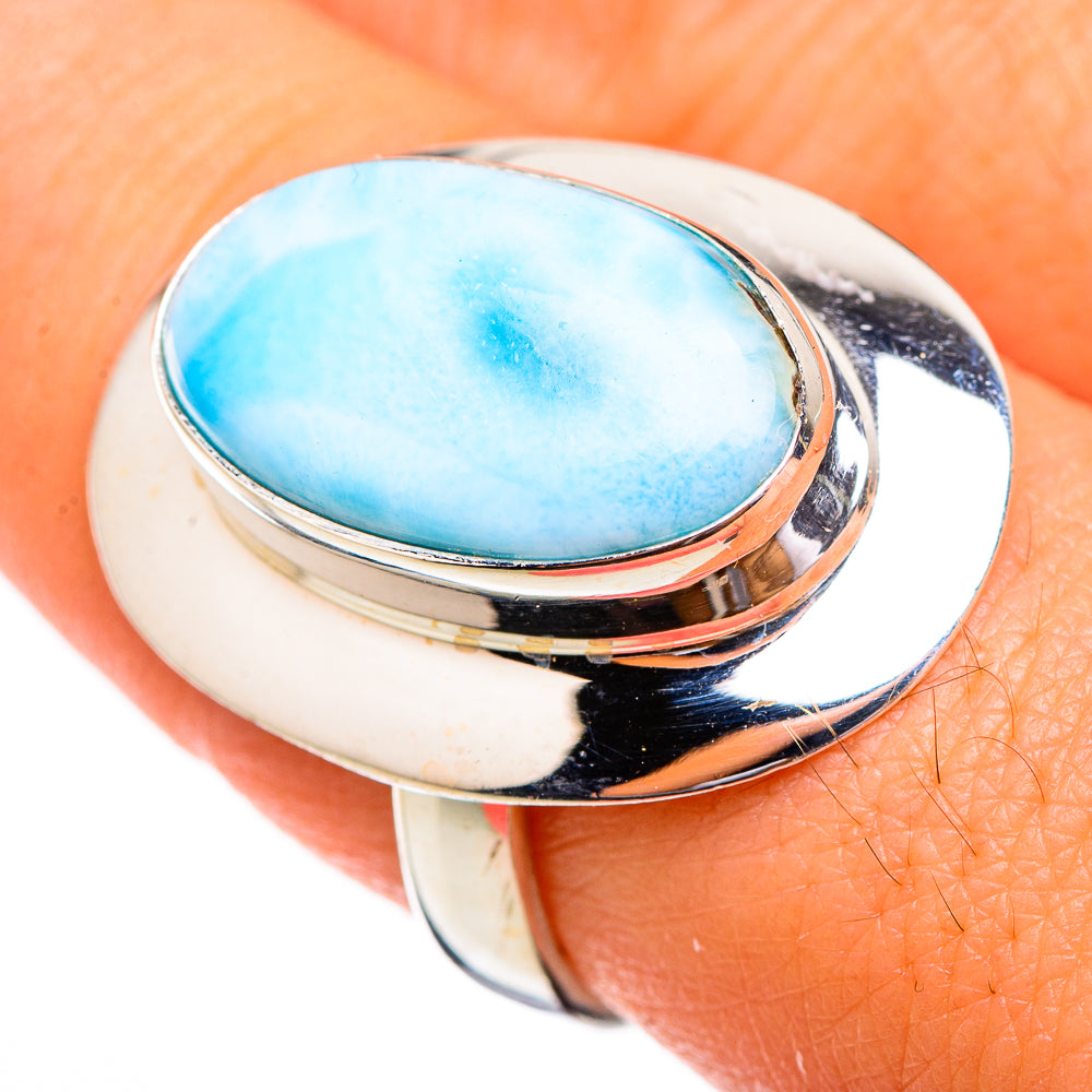 Larimar Rings handcrafted by Anasilvercos - RING125764