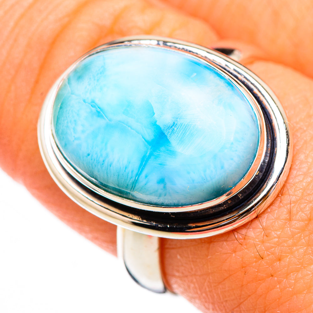 Larimar Rings handcrafted by Anasilvercos - RING125767