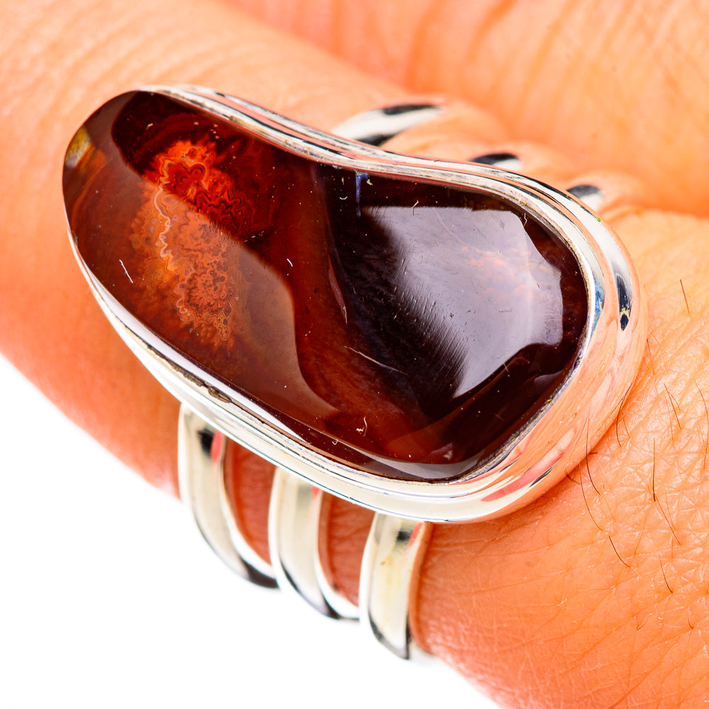 Mexican Fire Agate Rings handcrafted by Anasilvercos - RING125771