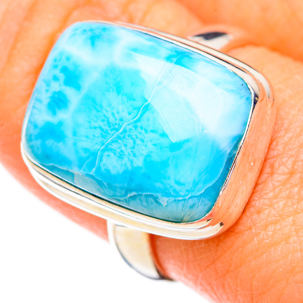 Larimar Rings handcrafted by Anasilvercos - RING125797