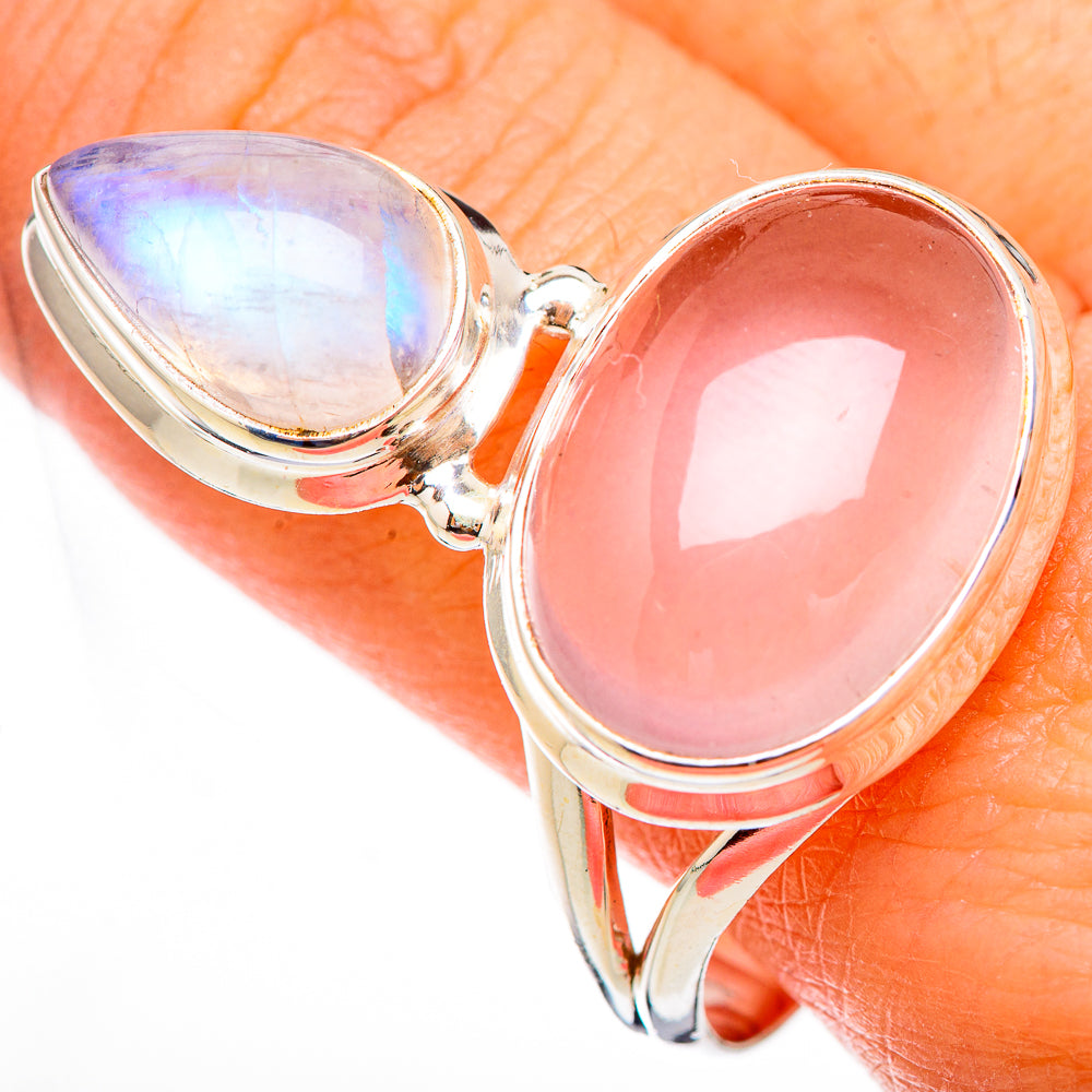 Rose Quartz Rings handcrafted by Anasilvercos - RING125802