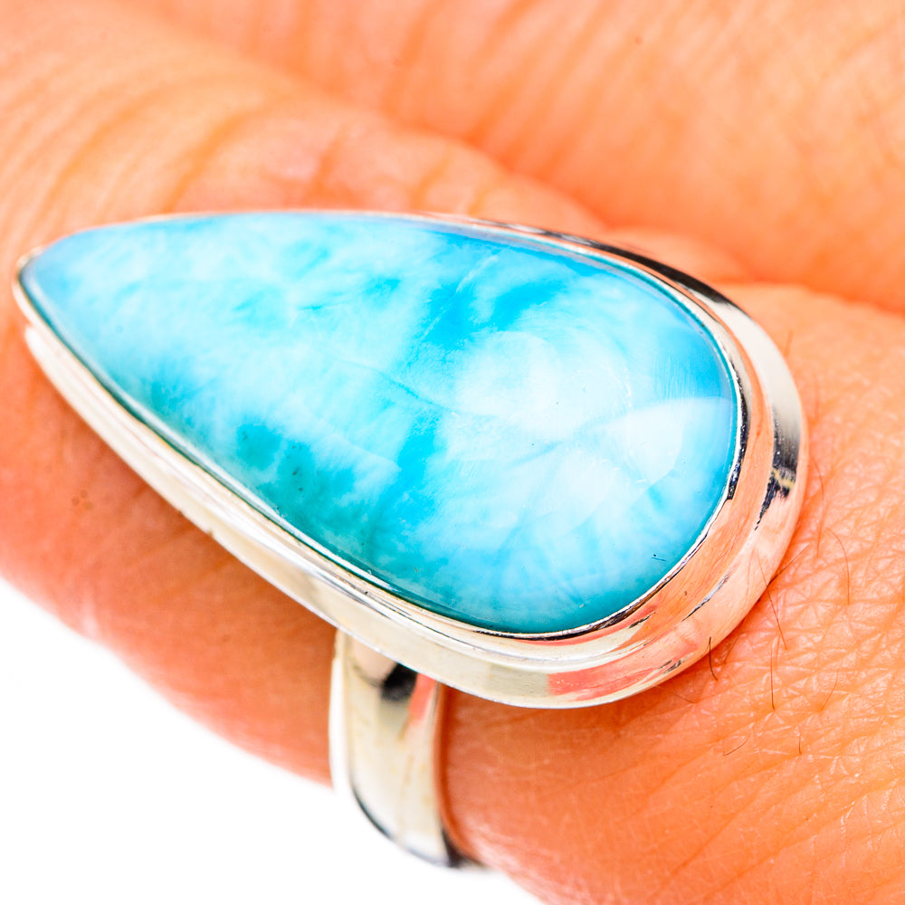 Larimar Rings handcrafted by Anasilvercos - RING125822