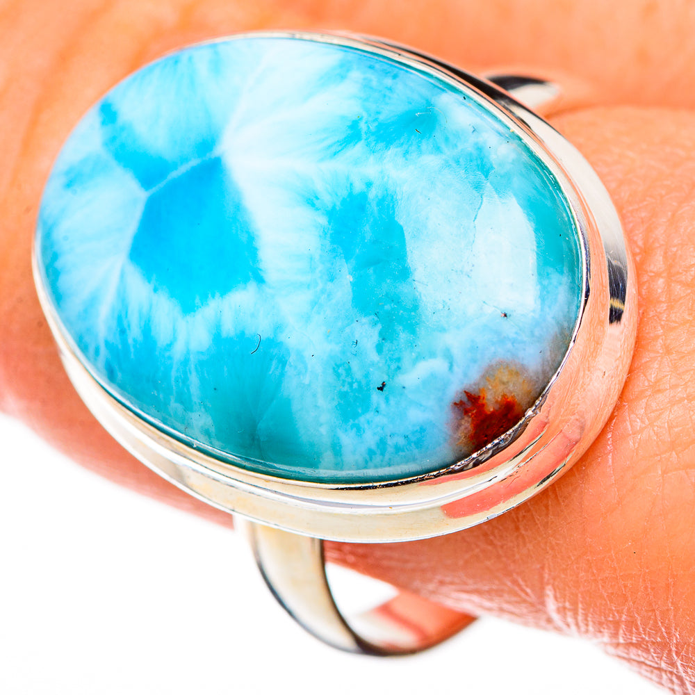 Larimar Rings handcrafted by Anasilvercos - RING125824