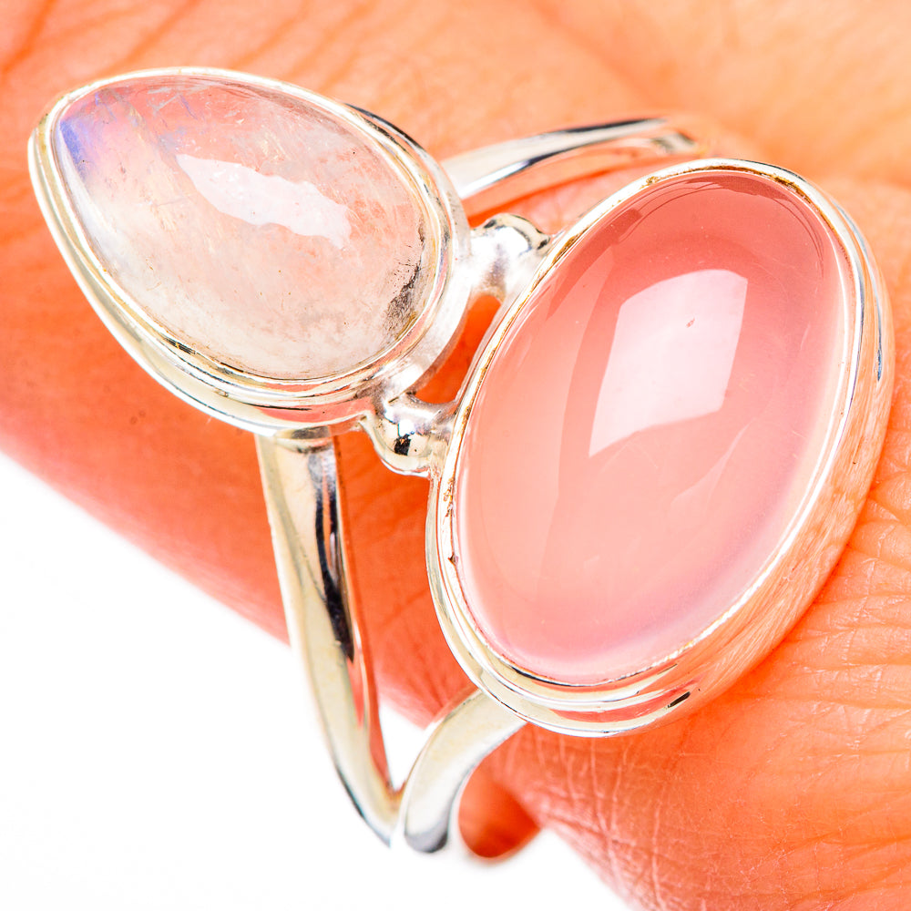 Rose Quartz Rings handcrafted by Anasilvercos - RING125829