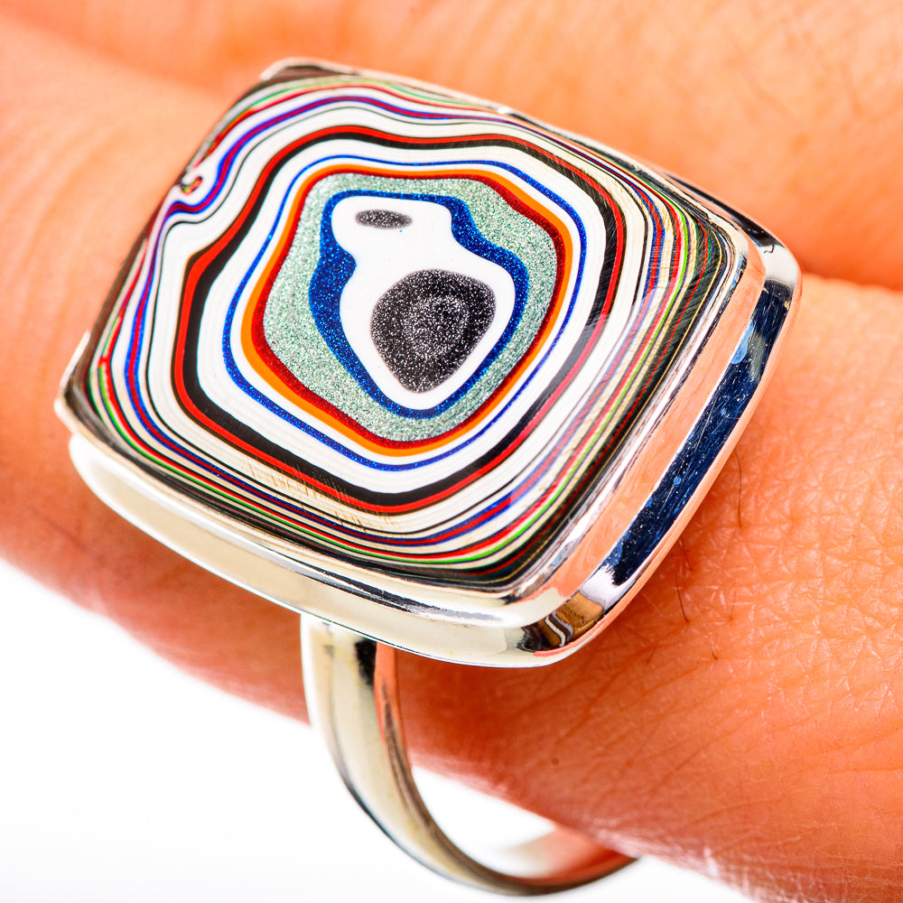 Fordite Rings handcrafted by Anasilvercos - RING125846