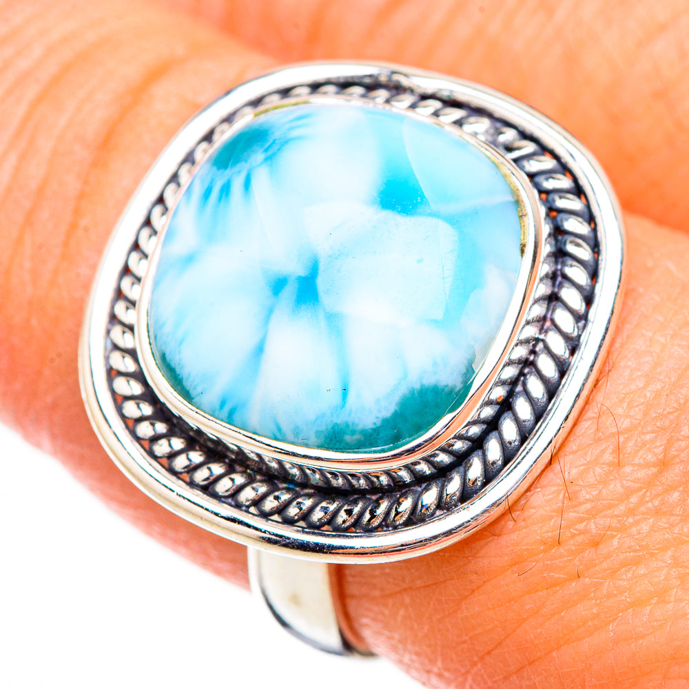 Larimar Rings handcrafted by Anasilvercos - RING125851