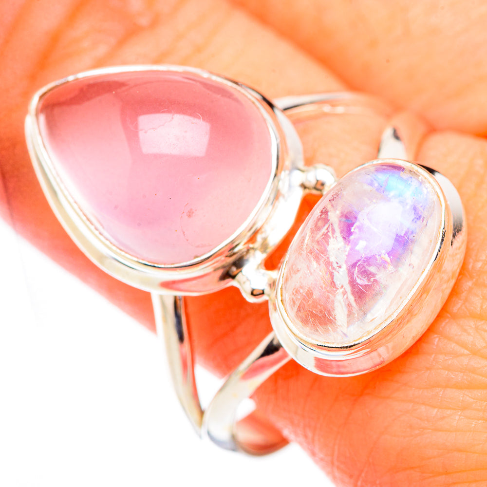 Rose Quartz Rings handcrafted by Anasilvercos - RING125856
