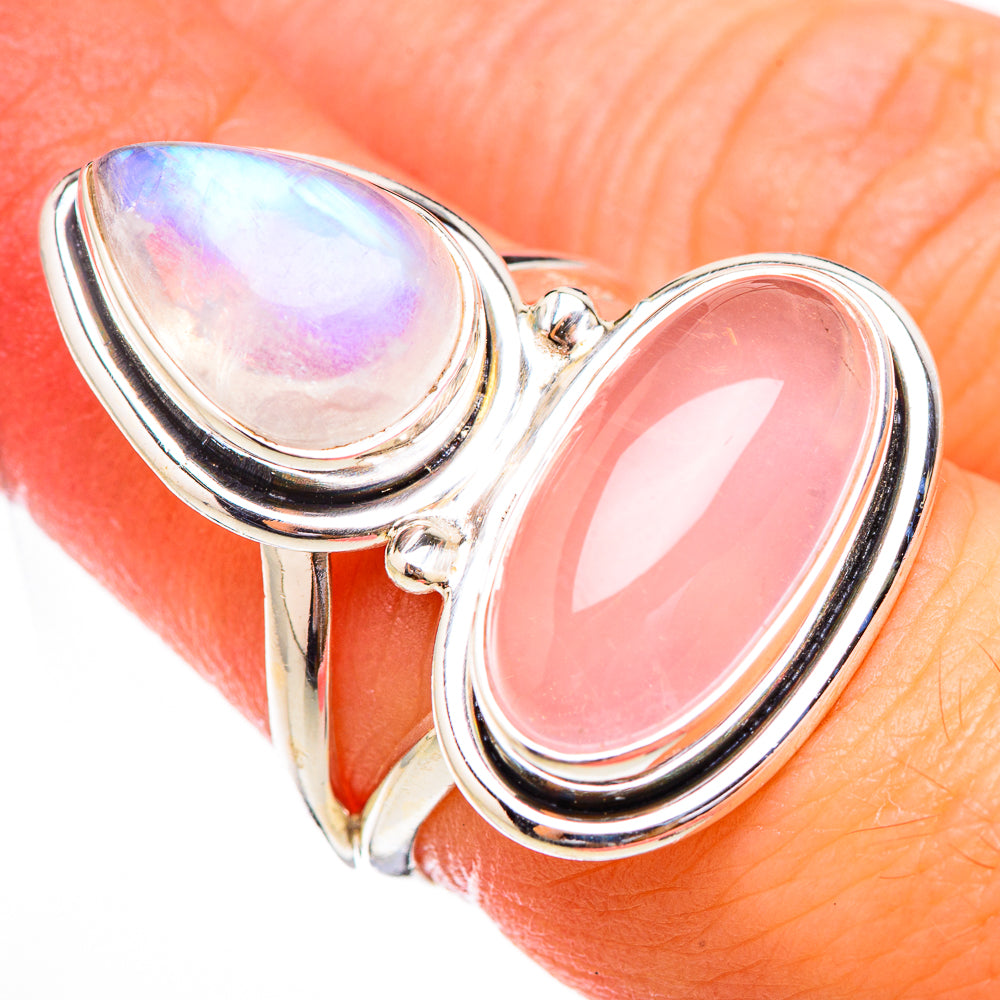 Rose Quartz Rings handcrafted by Anasilvercos - RING125857