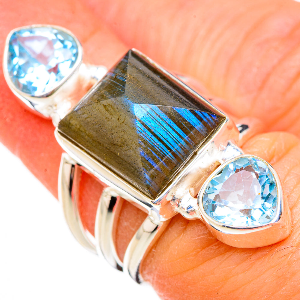 Labradorite Rings handcrafted by Anasilvercos - RING125879