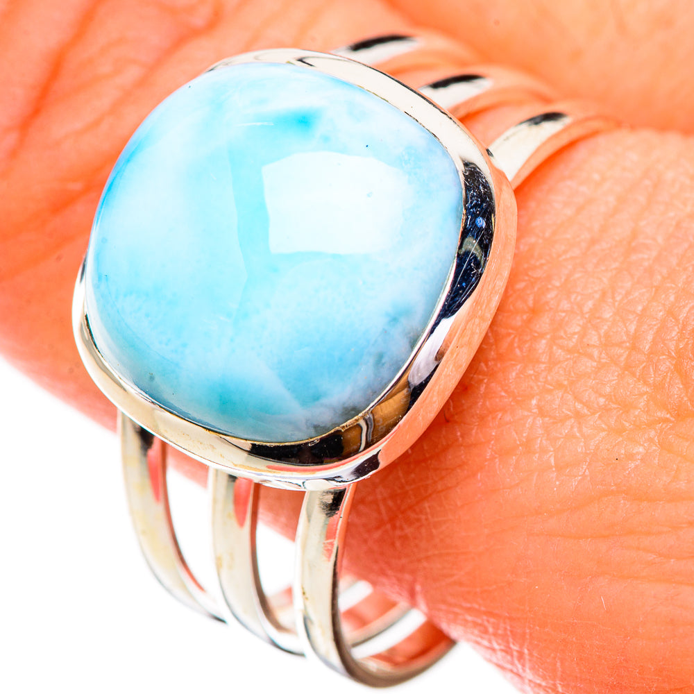Larimar Rings handcrafted by Anasilvercos - RING125880