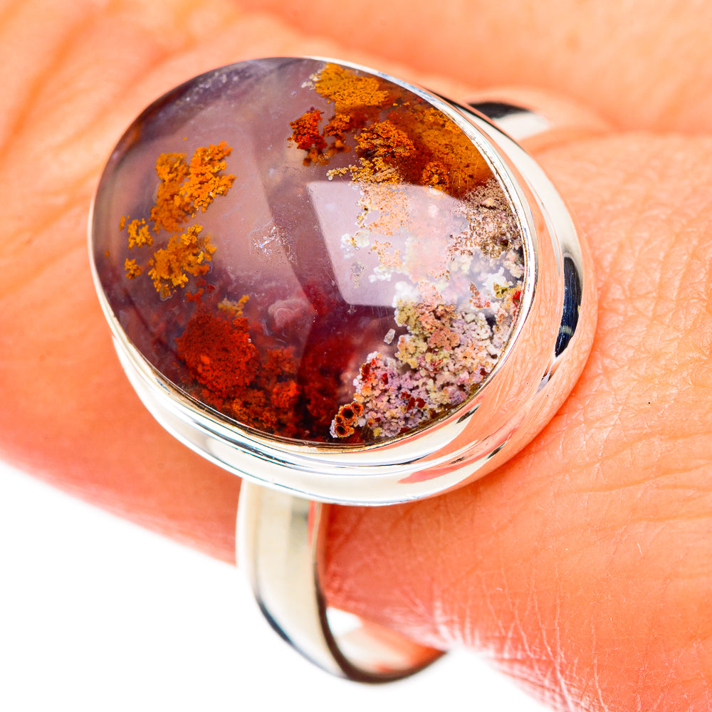 Indonesian Plume Agate Rings handcrafted by Anasilvercos - RING125883