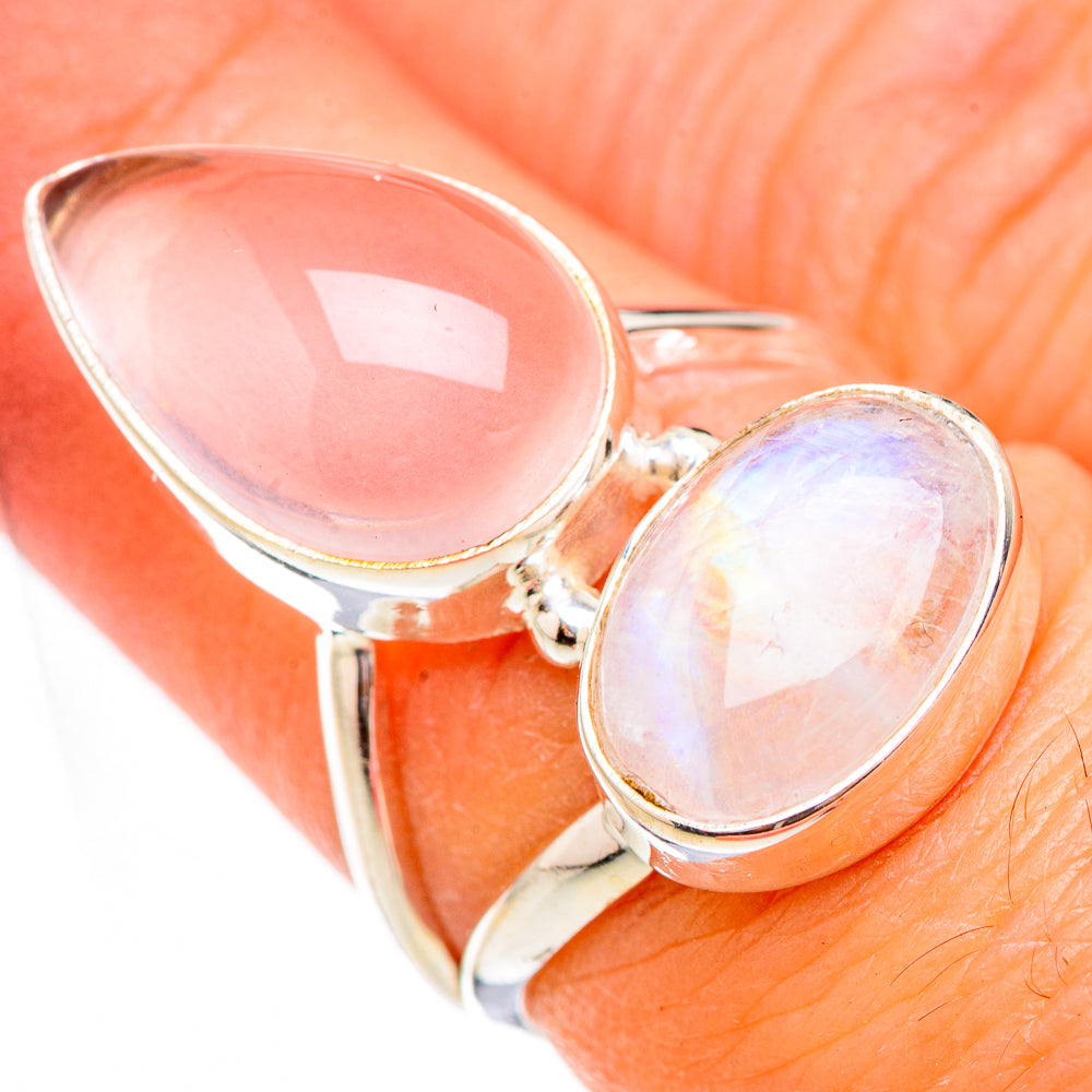 Rose Quartz Rings handcrafted by Anasilvercos - RING125884
