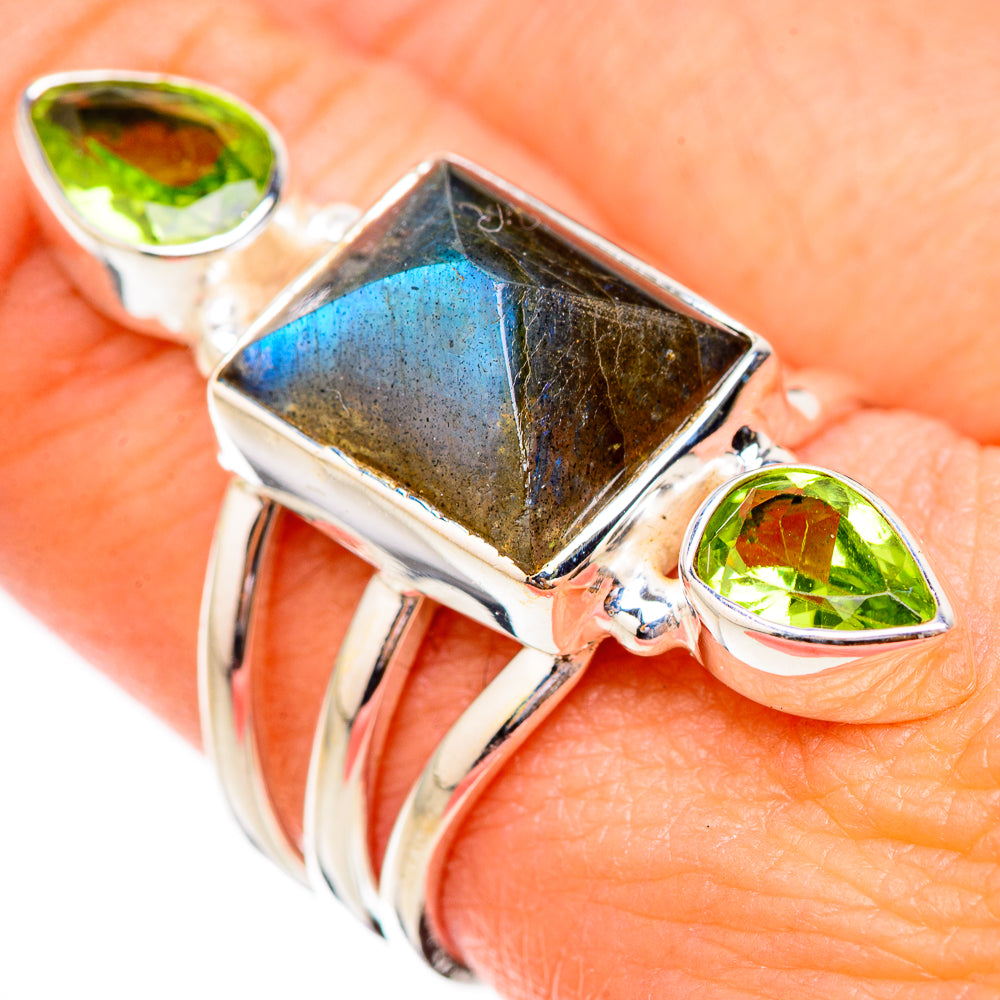 Labradorite Rings handcrafted by Anasilvercos - RING125889