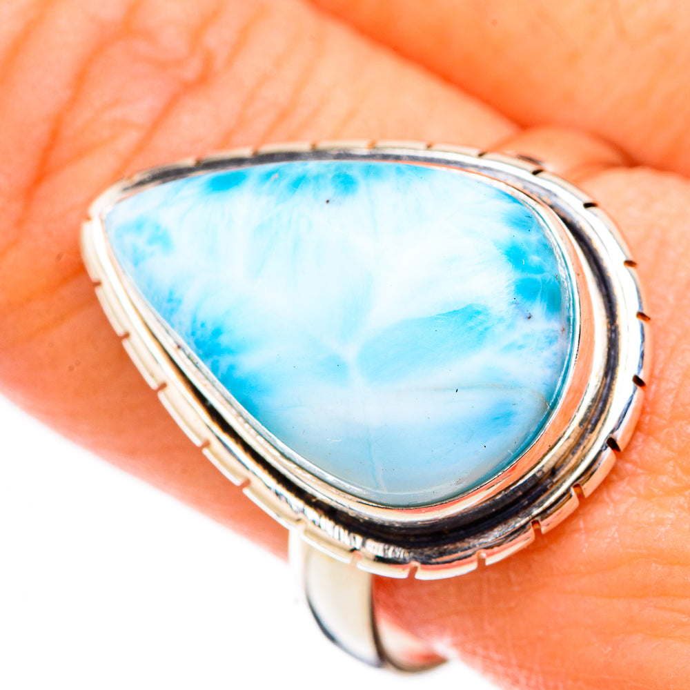 Larimar Rings handcrafted by Anasilvercos - RING125916
