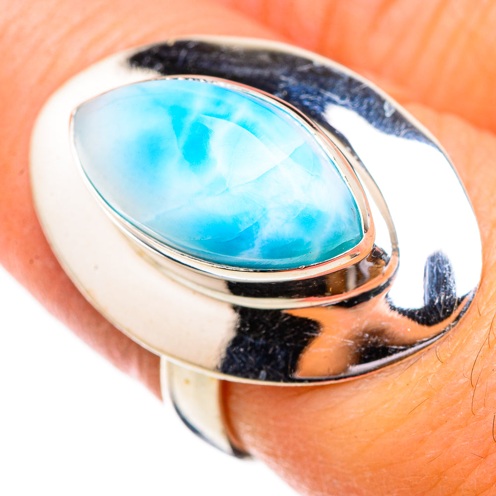 Larimar Rings handcrafted by Anasilvercos - RING125947