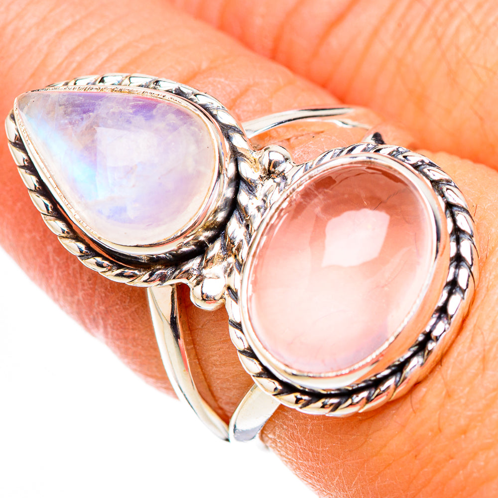 Rose Quartz Rings handcrafted by Anasilvercos - RING125951