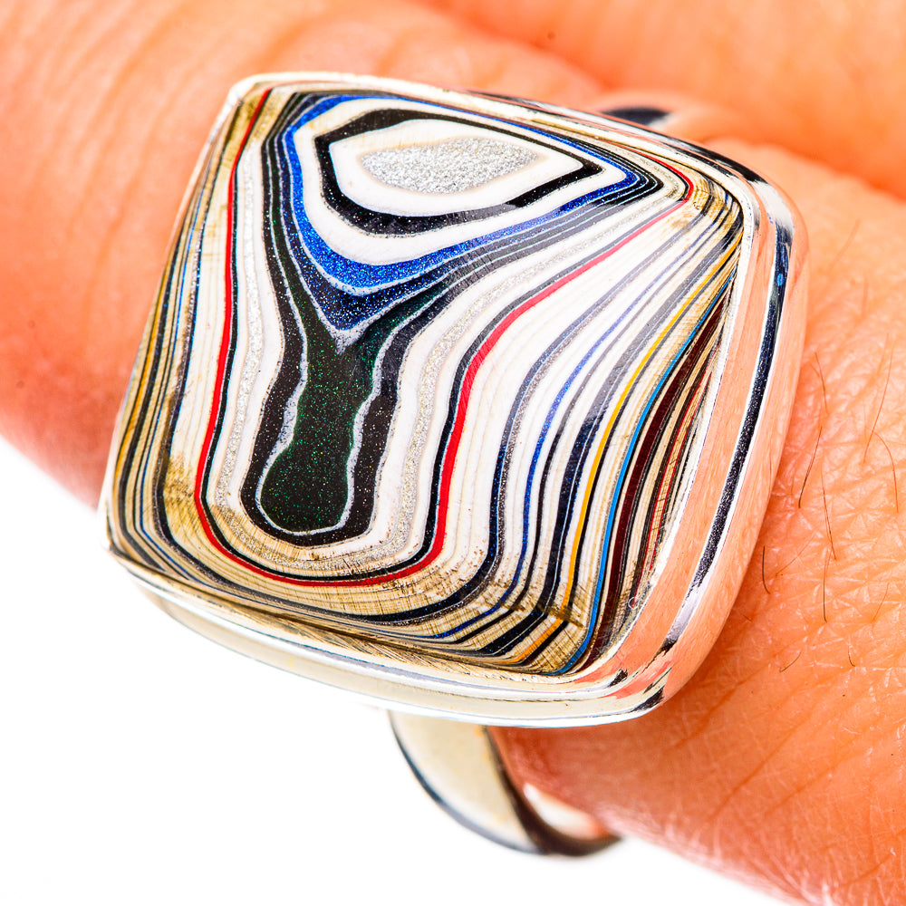 Fordite Rings handcrafted by Anasilvercos - RING125958