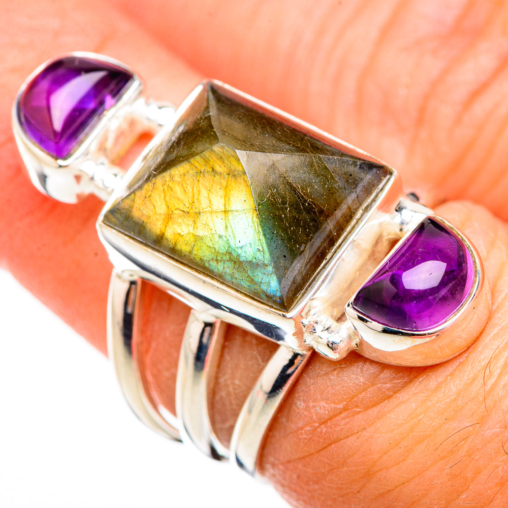 Labradorite Rings handcrafted by Anasilvercos - RING125959