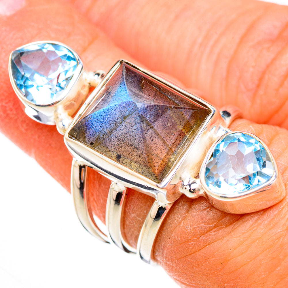 Labradorite Rings handcrafted by Anasilvercos - RING125967