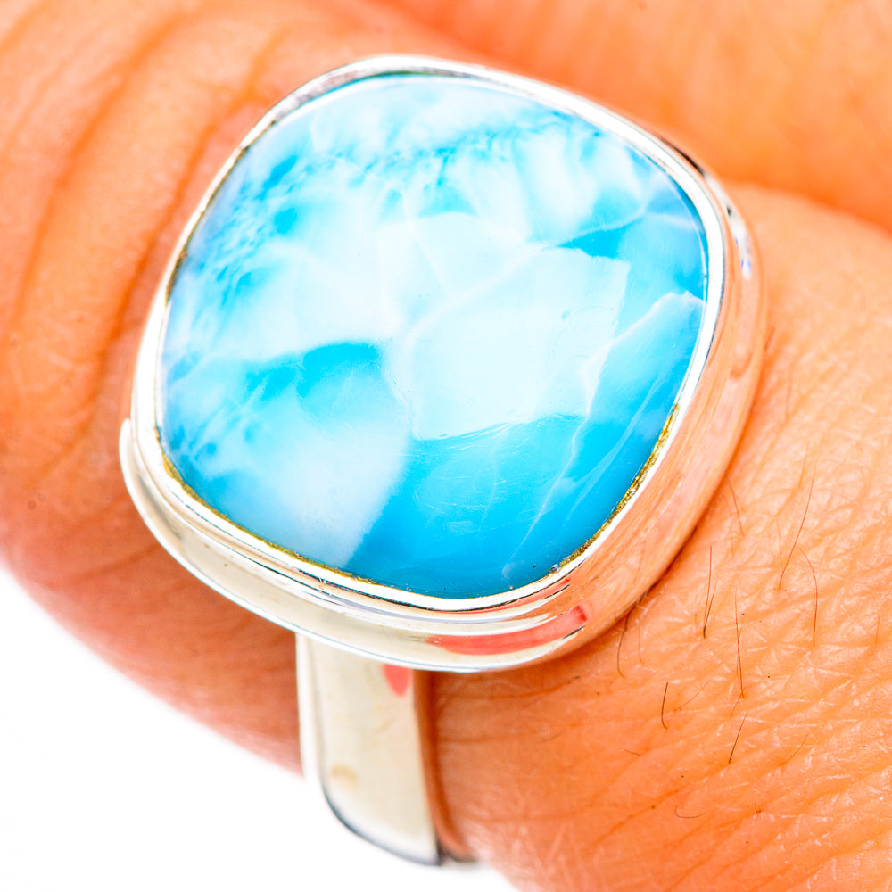Larimar Rings handcrafted by Anasilvercos - RING125973