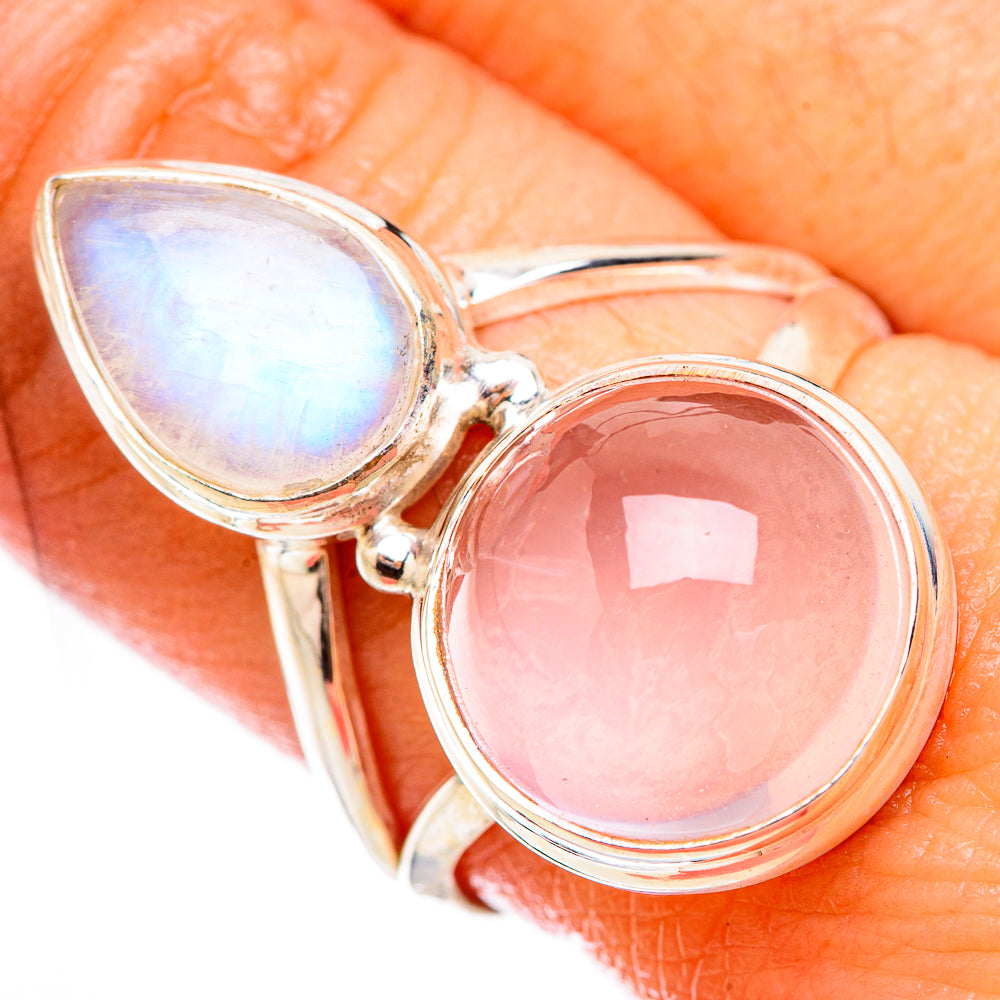 Rose Quartz Rings handcrafted by Anasilvercos - RING125978